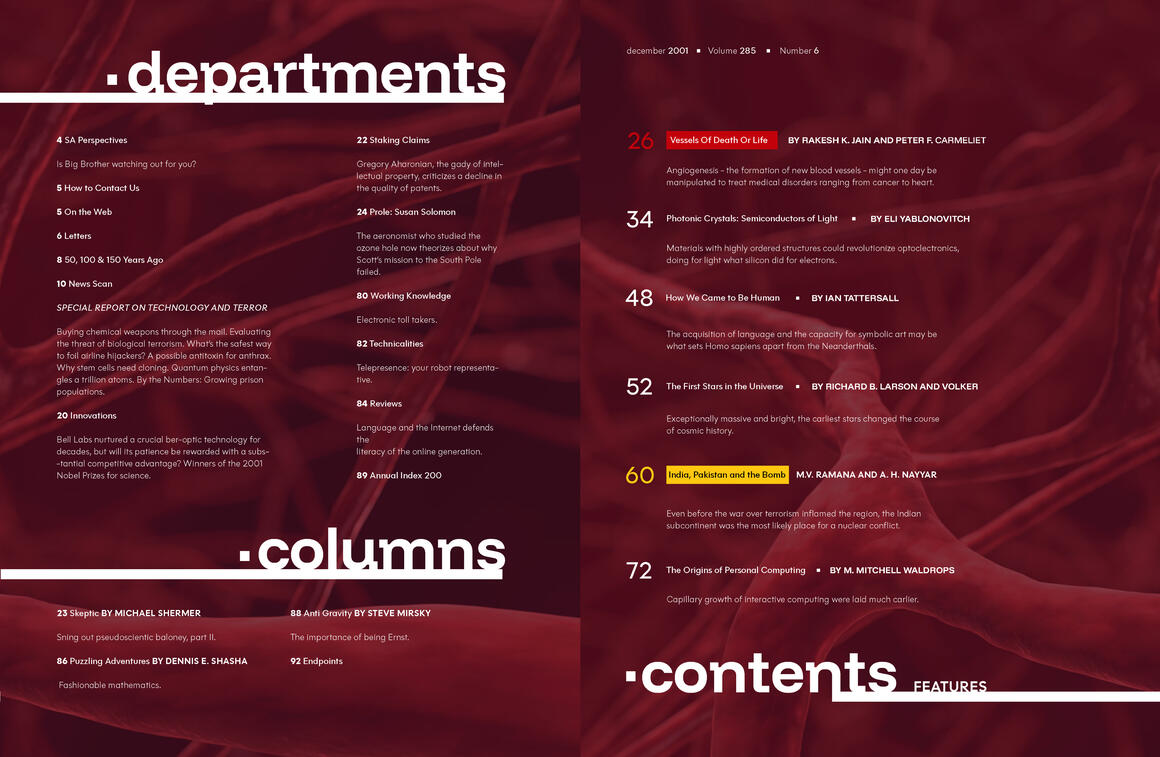 páginas de sumário